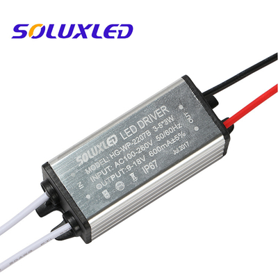 L'illuminazione all'aperto impermeabilizza il driver principale 3-5*3W DC9-18V 580ma 600ma per la luce del punto